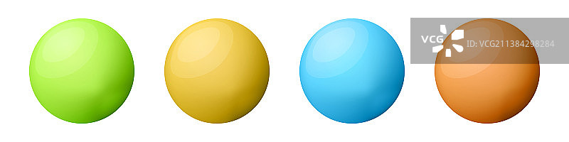 彩色玻璃球光面质感合集图片素材