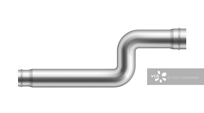 逼真的金属水管，用于输送石油或天然气图片素材