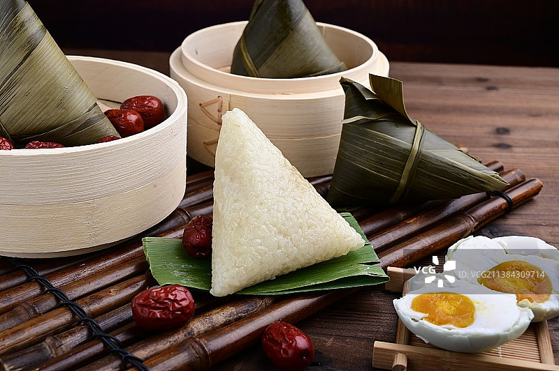 手工糯米粽子图片素材