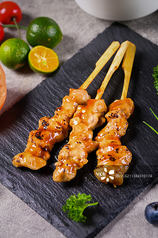 鸡肉串图片素材