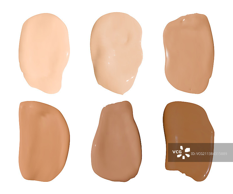 米色粉底遮瑕膏涂抹痕迹图片素材