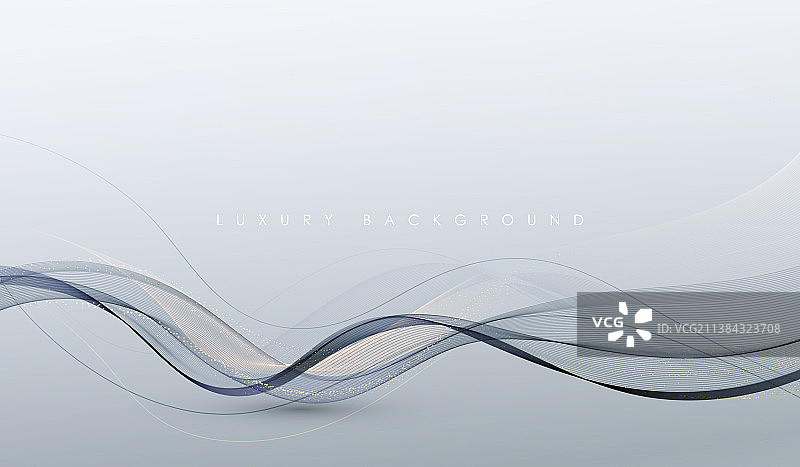 抽象彩色流动波浪线条图片素材