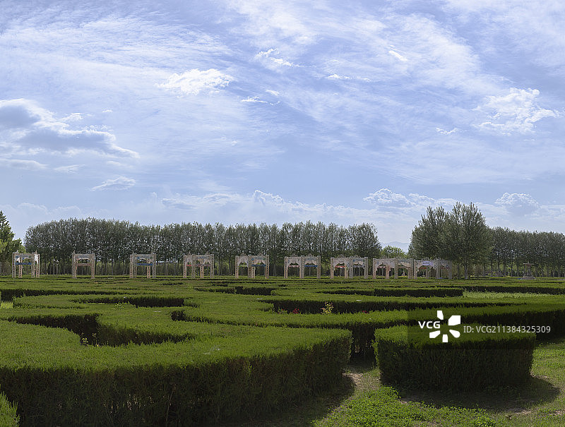 宁夏银川花博园园林风景图片素材