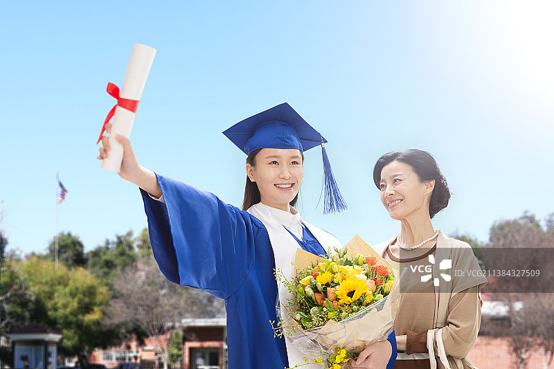 幸福快乐的母女图片素材