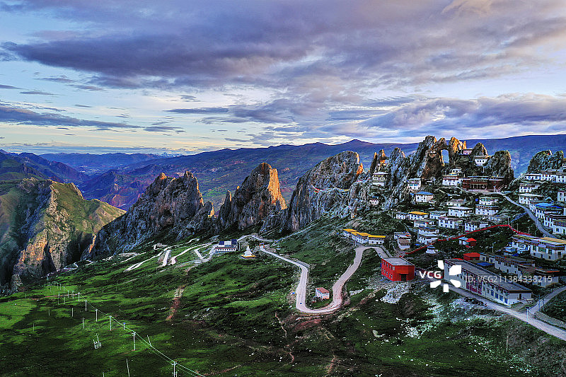 西藏孜珠寺图片素材