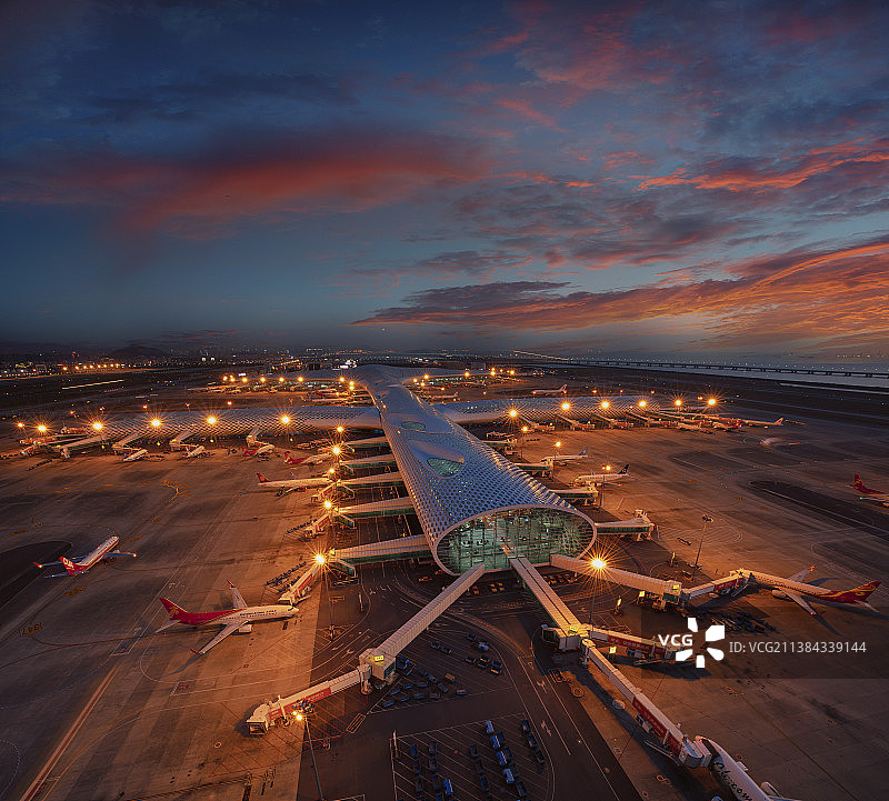 深圳宝安机场航站楼图片素材