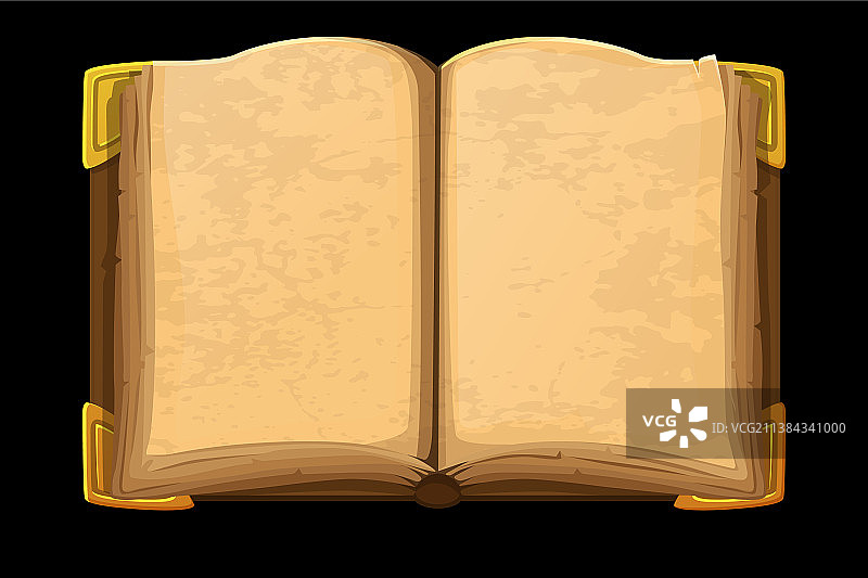 用于图形设计的旧的空白开放书籍图片素材