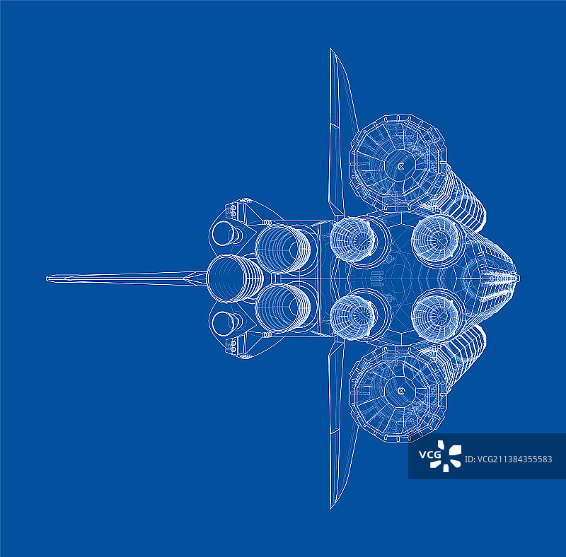 携带航天飞机的火箭图片素材