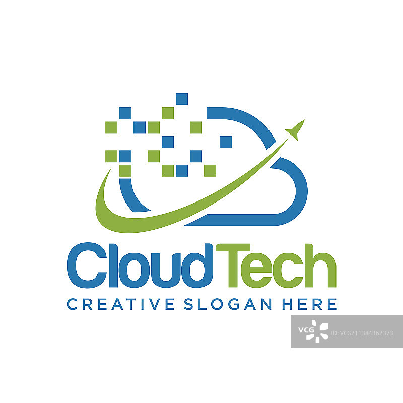 创意云科技数字Logo设计图片素材