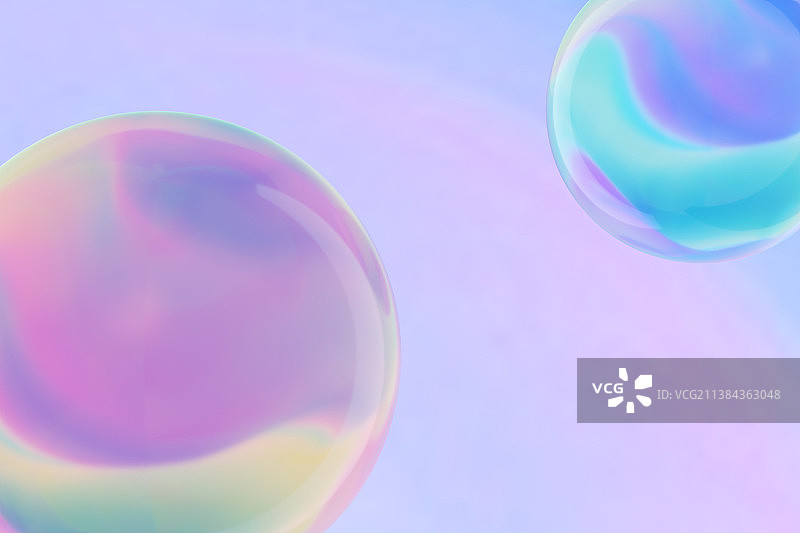 五颜六色的各种气泡玻璃图片素材