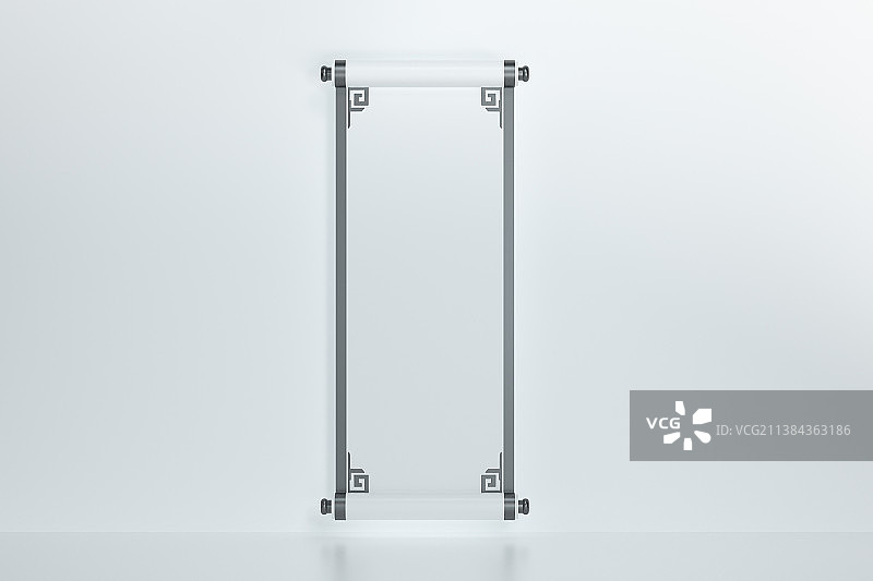 不同颜色的中国风卷轴图片素材