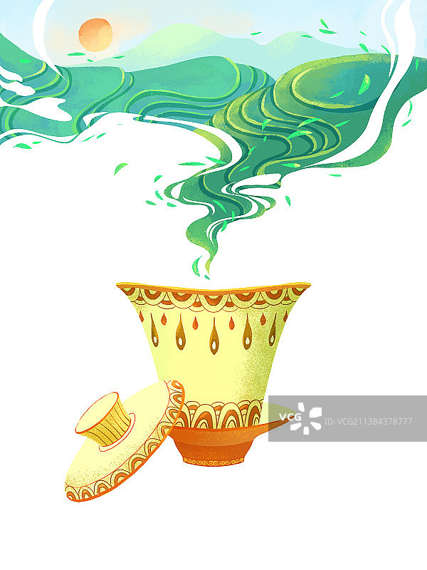 春天节气春茶立春图片素材