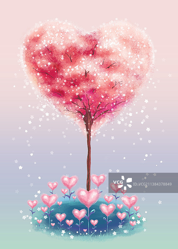 爱情树图片素材