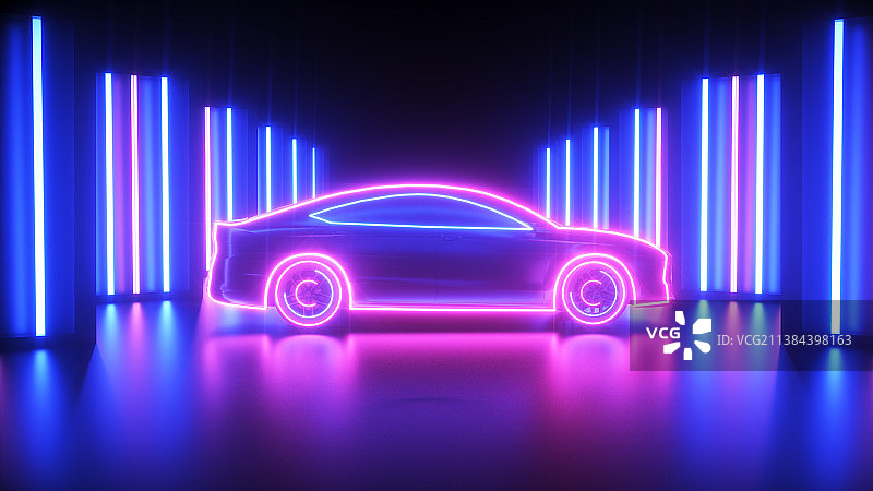 科技汽车场景图片素材