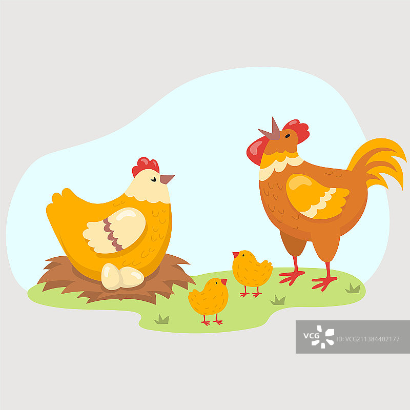 可爱的农场动物图片素材