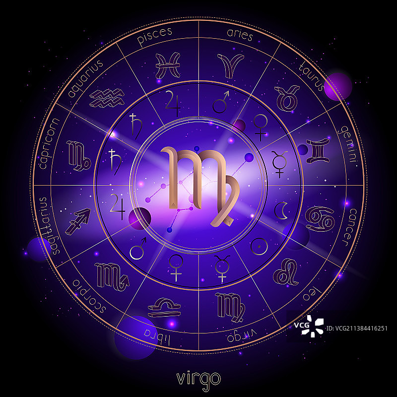 处女座标志图片素材