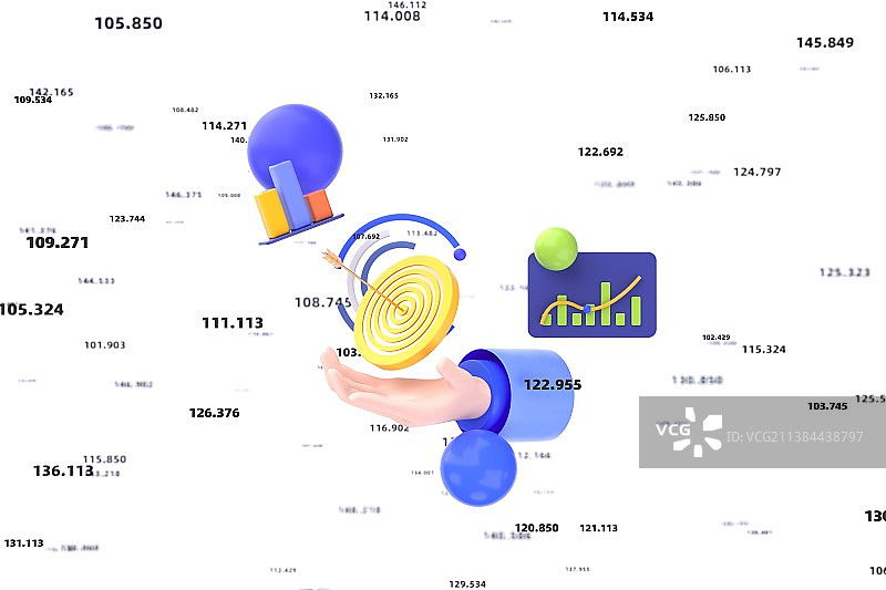3D渲染大数据插图图片素材