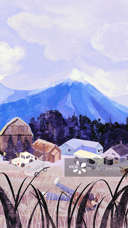 不被打扰的郊外图片素材