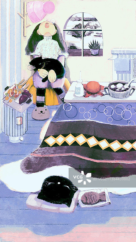 暖气依赖症候群图片素材