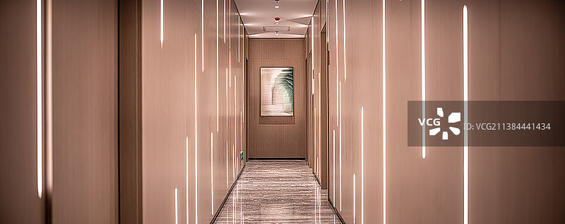 现代建筑室内通道长廊图片素材