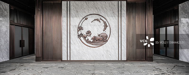 别墅大门口装饰图片素材