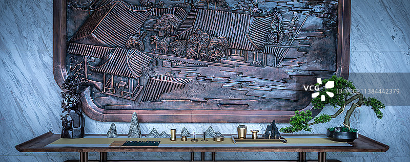 中式家具摆件图片素材