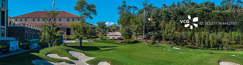 别墅区私家花园图片素材