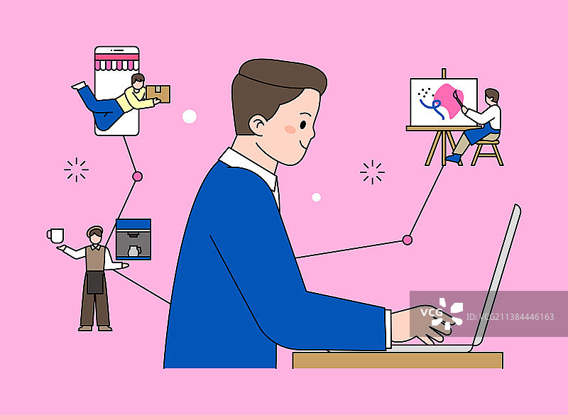 多项工作矢量图图片素材