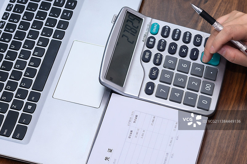 财会记账办公配图图片素材