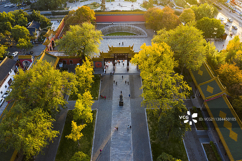 南京朝天宫市博物馆秋色图片素材