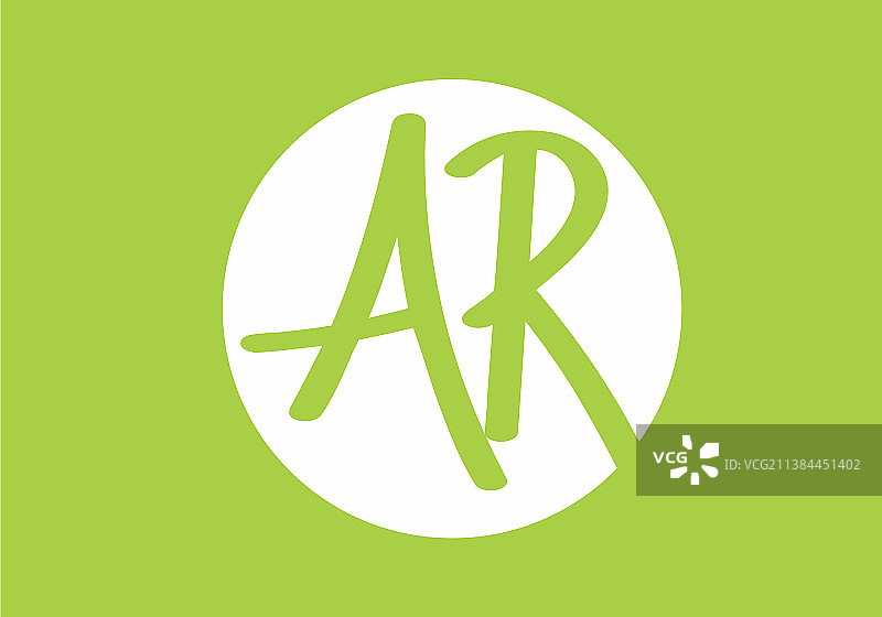 独特的AR首字母造型图片素材