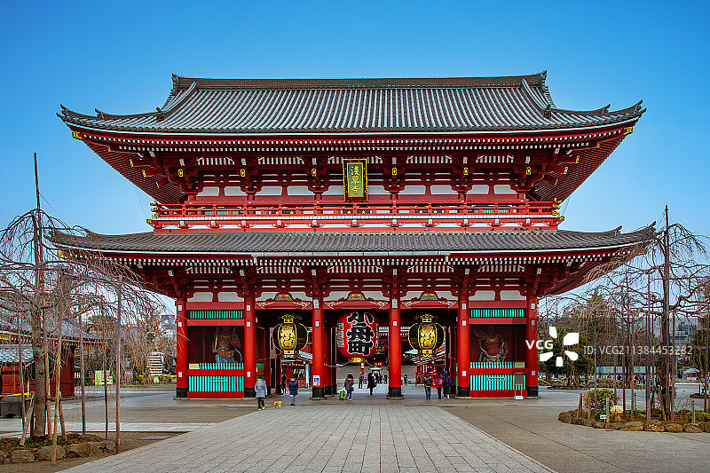 日本东京浅草寺建筑风光图片素材