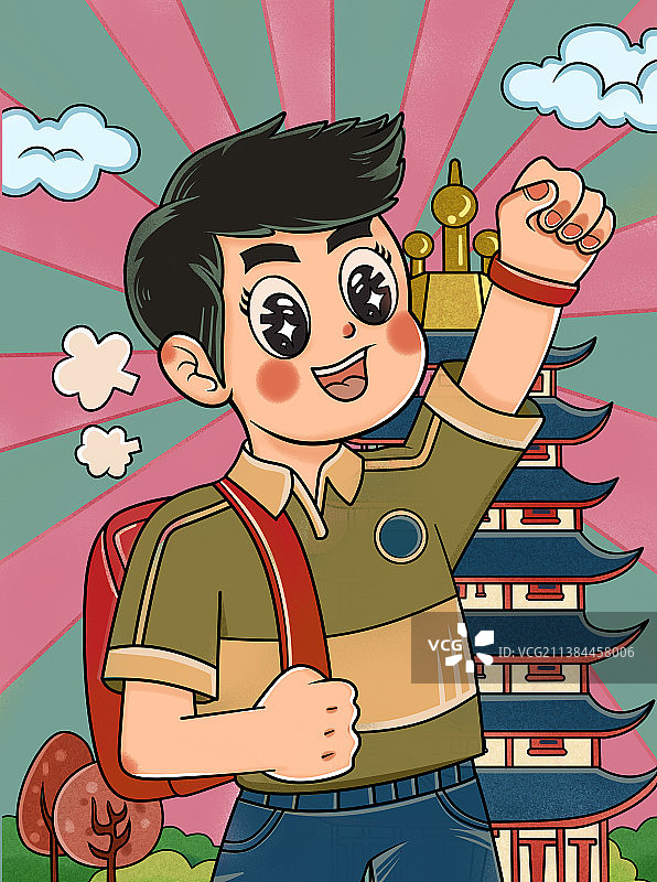 旅行与少年图片素材