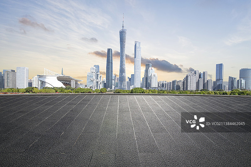 中国广州城市天际线图片素材