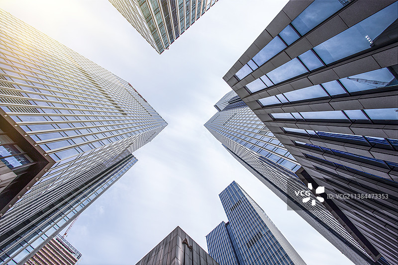 江苏南京河西金融城CBD的高楼图片素材