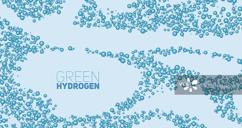 绿色氢能源概念图片素材