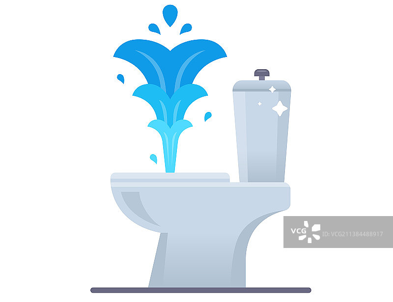 马桶漏水图片素材