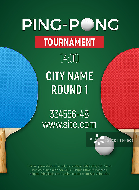 乒乓球和网球球拍图片素材