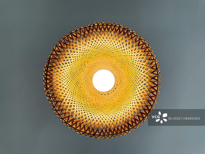 竹编制品 灯图片素材