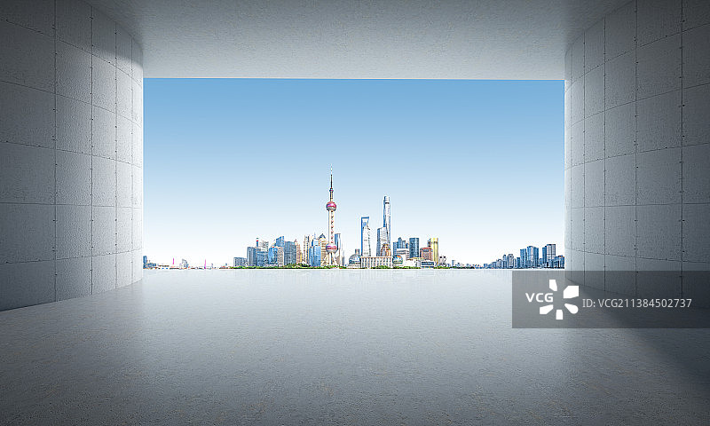 上海城市风光建筑空间图片素材