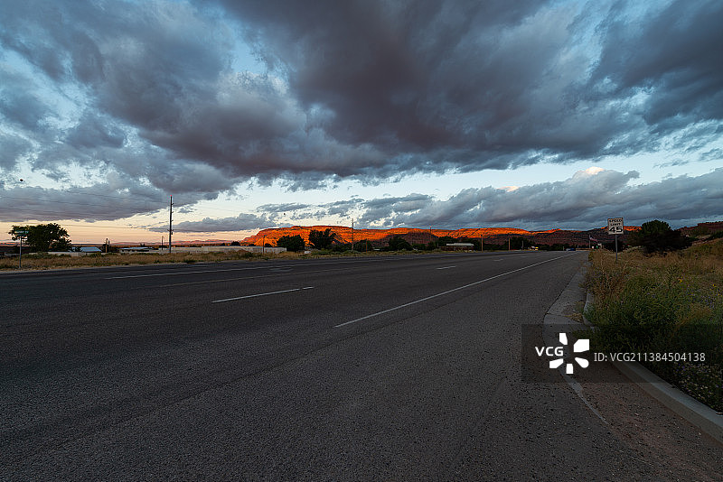 犹他州89号州际公路沿途风光图片素材