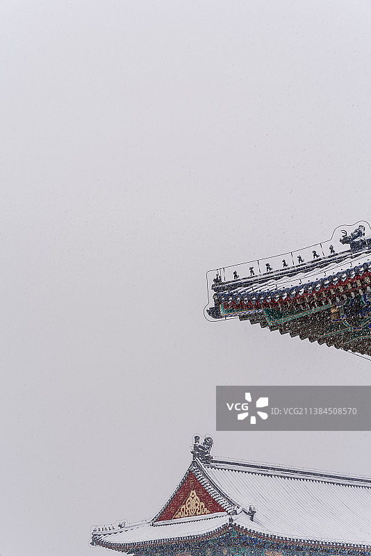 雪中天坛图片素材