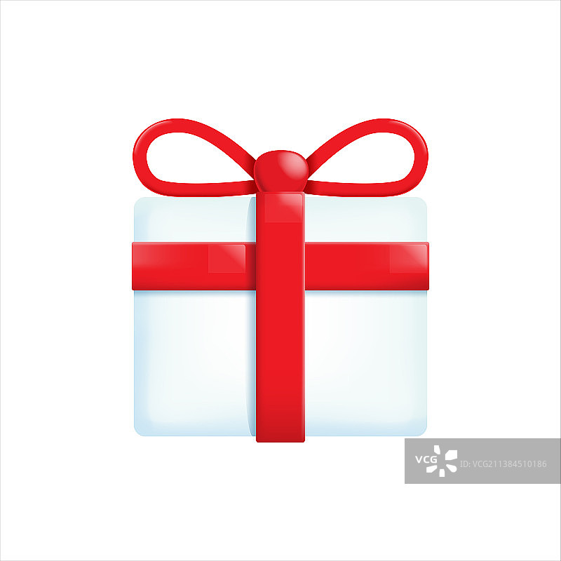 带丝带的礼品盒图标图片素材