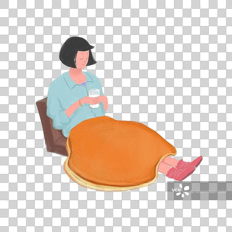 创意铜锣烧被子图片素材