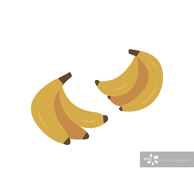 健康的黄色甜香蕉串图片素材