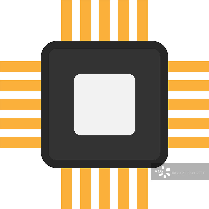 芯片图标设计模板图片素材