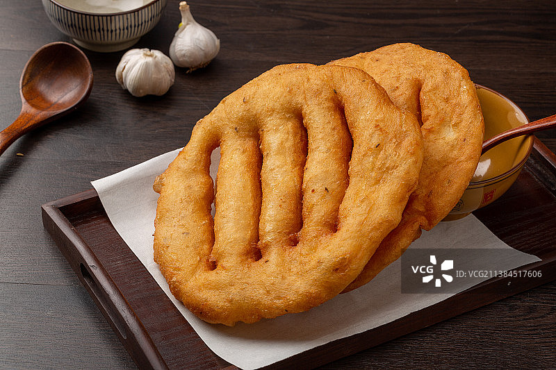 河南面食小吃：油饼图片素材