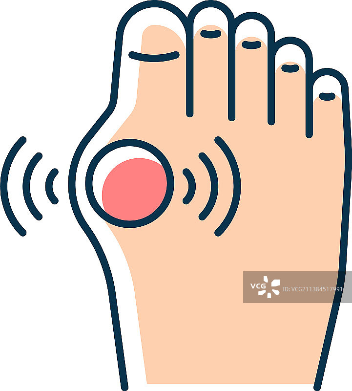 痛风RGB颜色图标图片素材