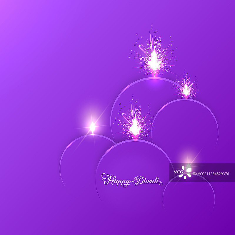 排灯节印度油灯纸艺图案图片素材