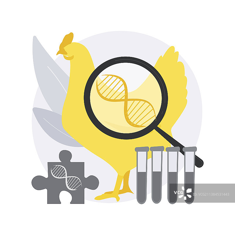 转基因动物抽象概念图片素材